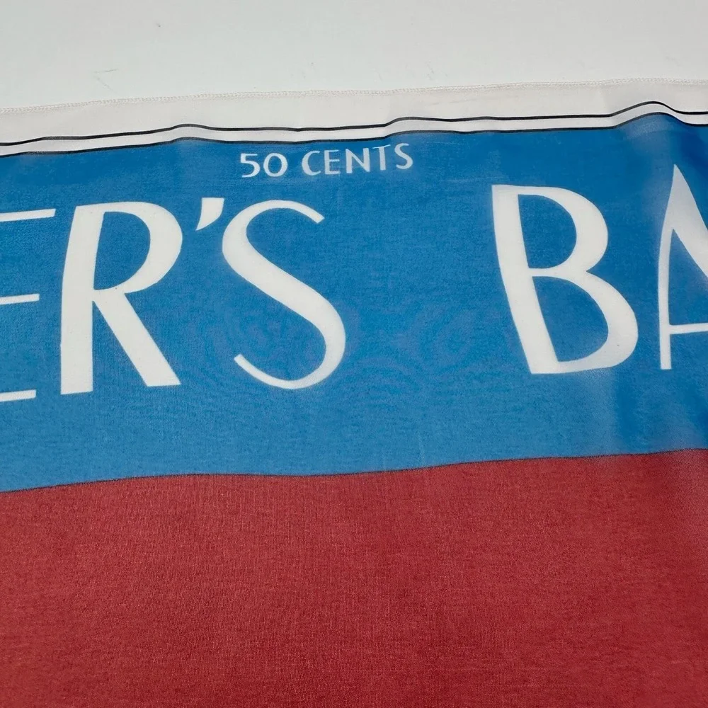 Vintage Harper's Bazaar February 1932 Paris Scarf Made in USA Art Deco